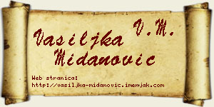 Vasiljka Midanović vizit kartica